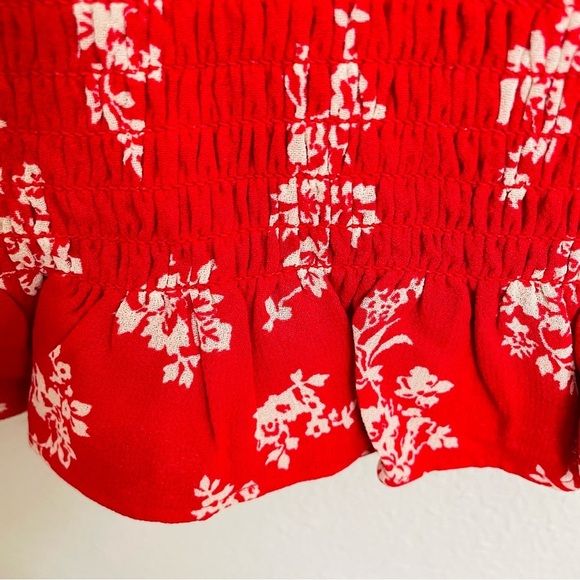 NWT Reformation Chantilly Floral Red Mini Dress Size S - Picture 10 of 13